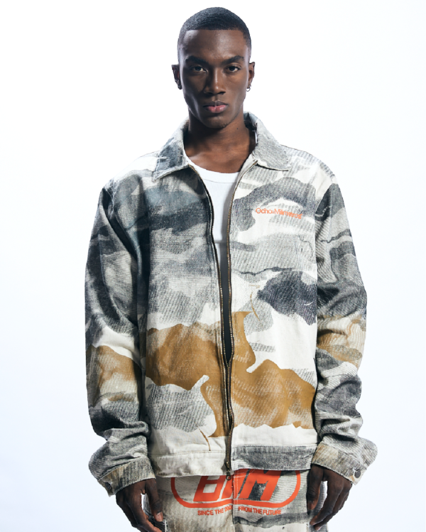CHAQUETA CAMUFLADA LARGA
